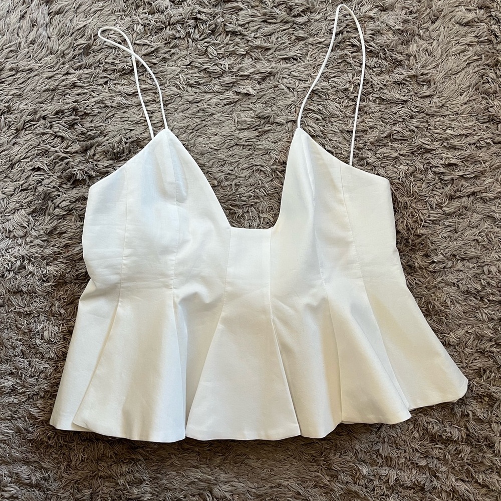 Zara white Camisole Top XS
